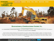 Tablet Screenshot of excavacionescarabel.com